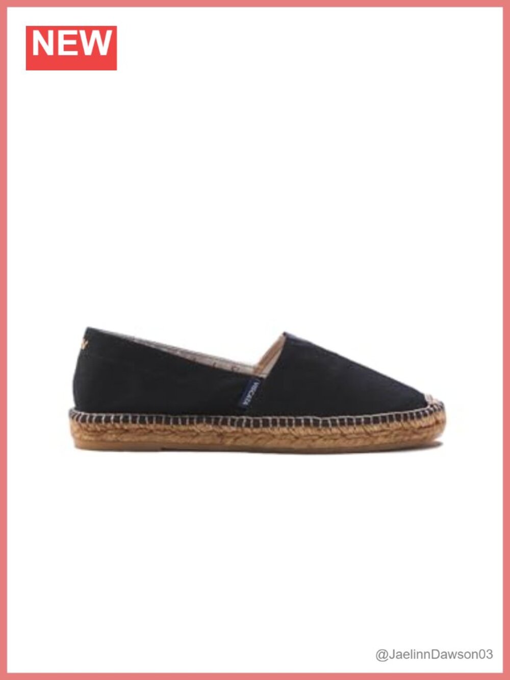 Espadrille Canvas Slip On Flats Handmade in Spain Natural Jute Lightweight